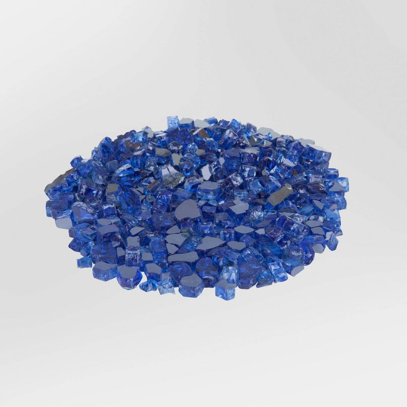 Sapphire Blue Reflective Fire Glass - Fire Sense
