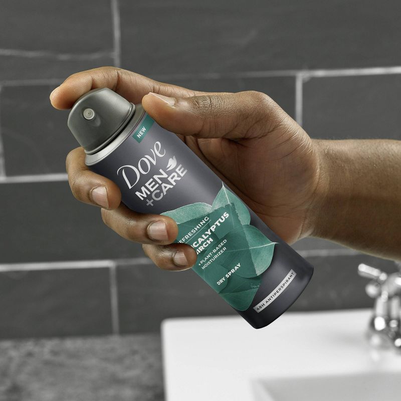 Dove Men + Care Refreshing Eucalyptus + Birch Plant Based Antiperspirant & Deodorant Dry Spray - 3.8oz
