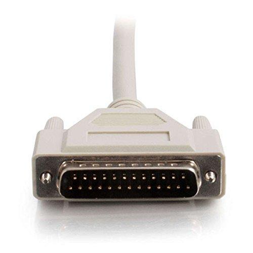 C2G 02301 IEEE-1284 DB25 Male to Centronics 36 Male Parallel Printer Cable, Beige (12 Feet, 3.65 Meters)