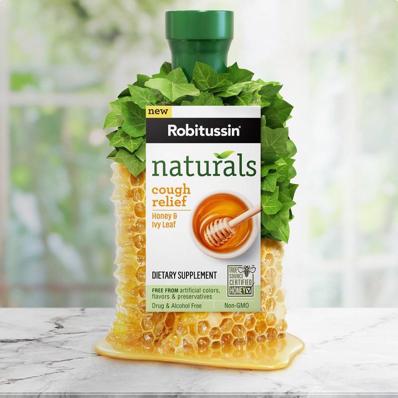 Robitussin Naturals Cough Relief Honey & Ivy Leaf Syrup - 8.3 fl oz