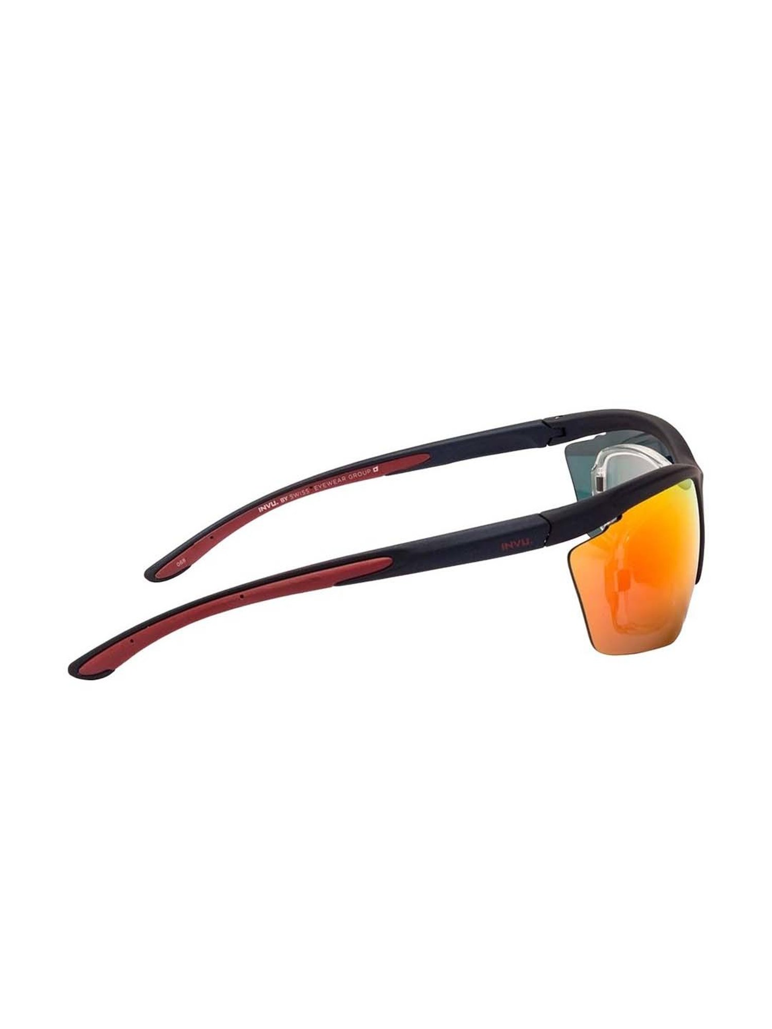 INVU Orange Wraparound UV Protection Sunglasses for Men