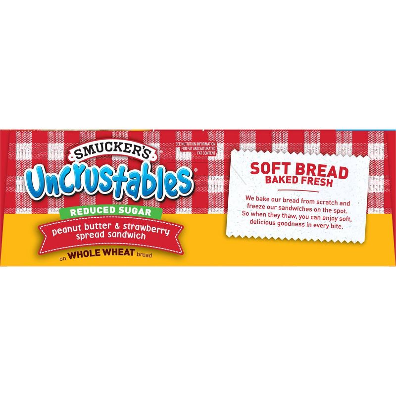 Smucker's Uncrustables Frozen Whole Wheat Peanut Butter & Strawberry Jam Sandwich - 8oz/4ct