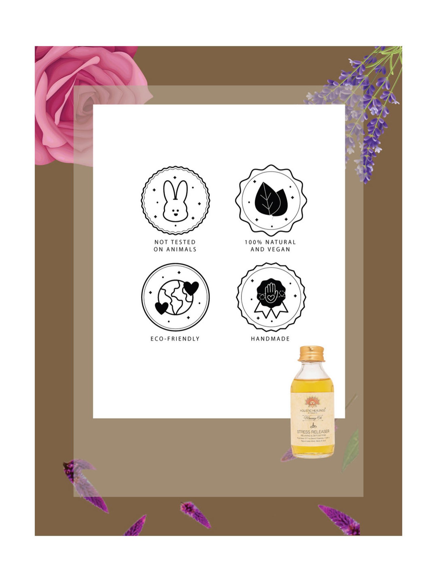 Holistic Healings By Shaveta Stress Releaser Massage Oil - 100 ml