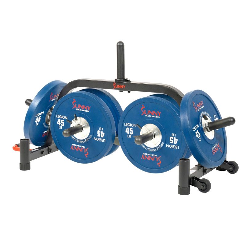 Sunny Health & Fitness Lat Pull Down Attachment Pulley System for Power Racks