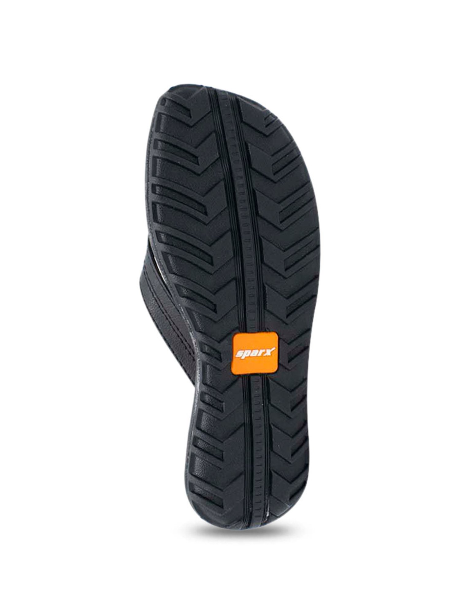 Sparx Men's Black Flip Flops