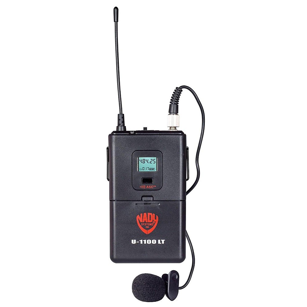 Nady U-1100 LT - 100 Channel UHF Wireless System with Omnidirectional Lavalier/Lapel Microphone Band B