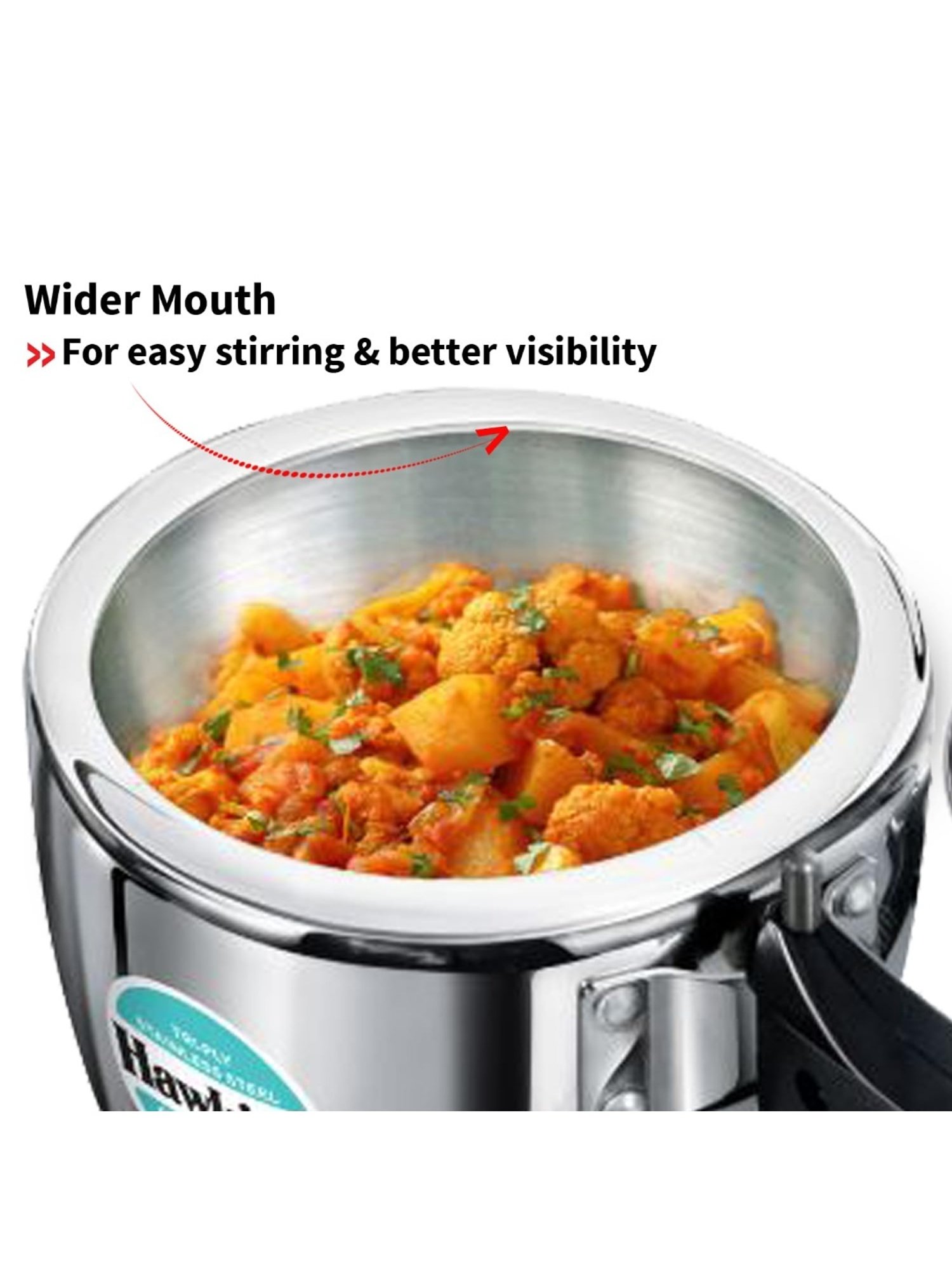 Hawkins Silver Stainless steel Pressure Cooker (2.5 L)