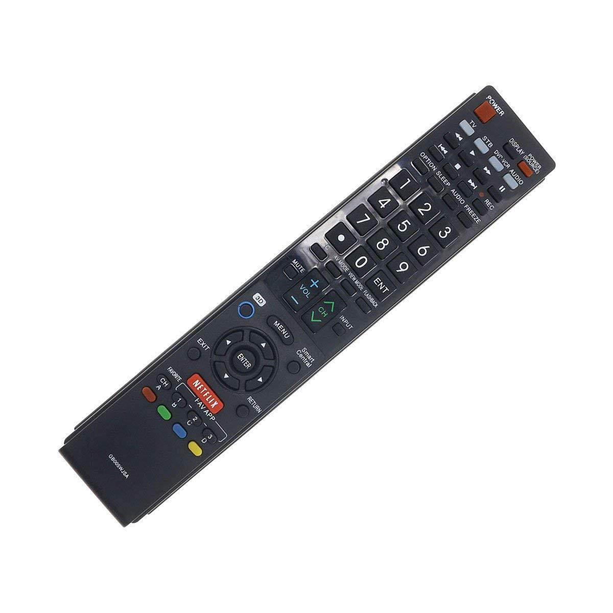 Aurabeam GB005WJSA Replacement TV Remote Control for Sharp Aquos Television (RRMCGB005WJSA)