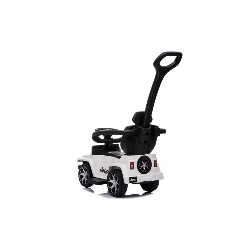 Best Ride on Cars Jeep Rubicon 3 in 1 Push Car Ride-On - White
