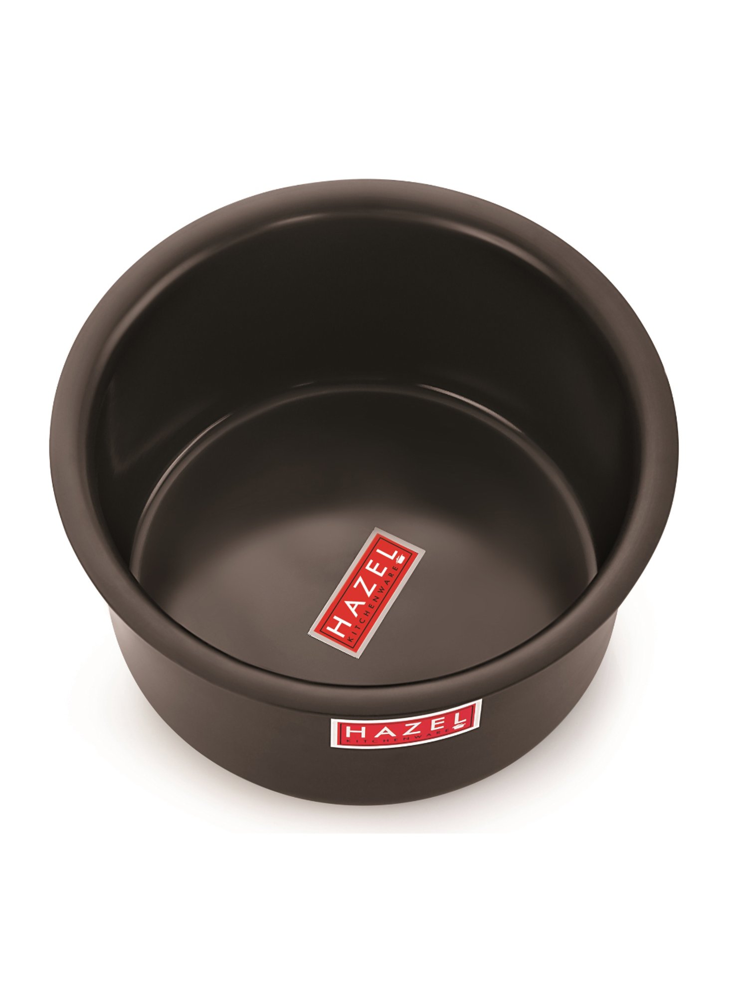 HAZEL Black 1100 ML Aluminium Bhagona - Set of 1