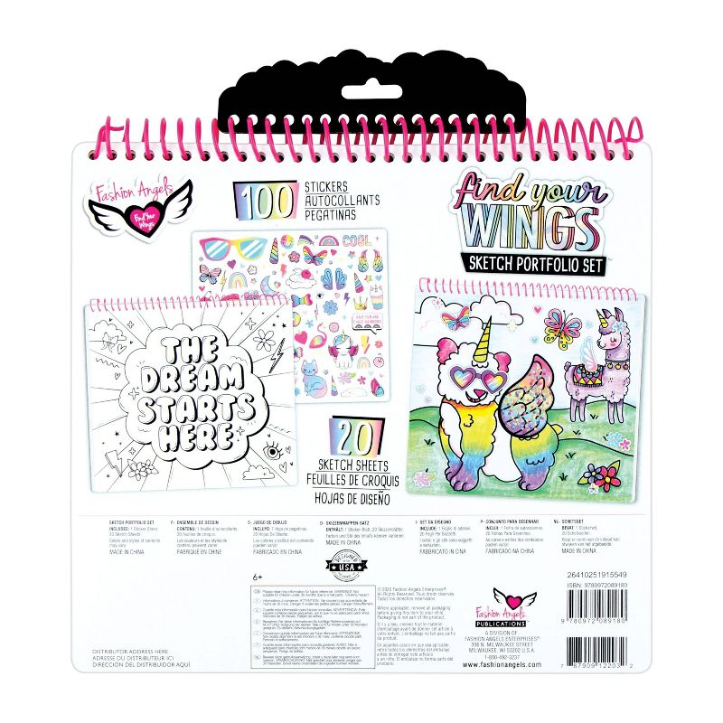 Fashion Angels Unicorn Fantasy Sketch Portfolio Set