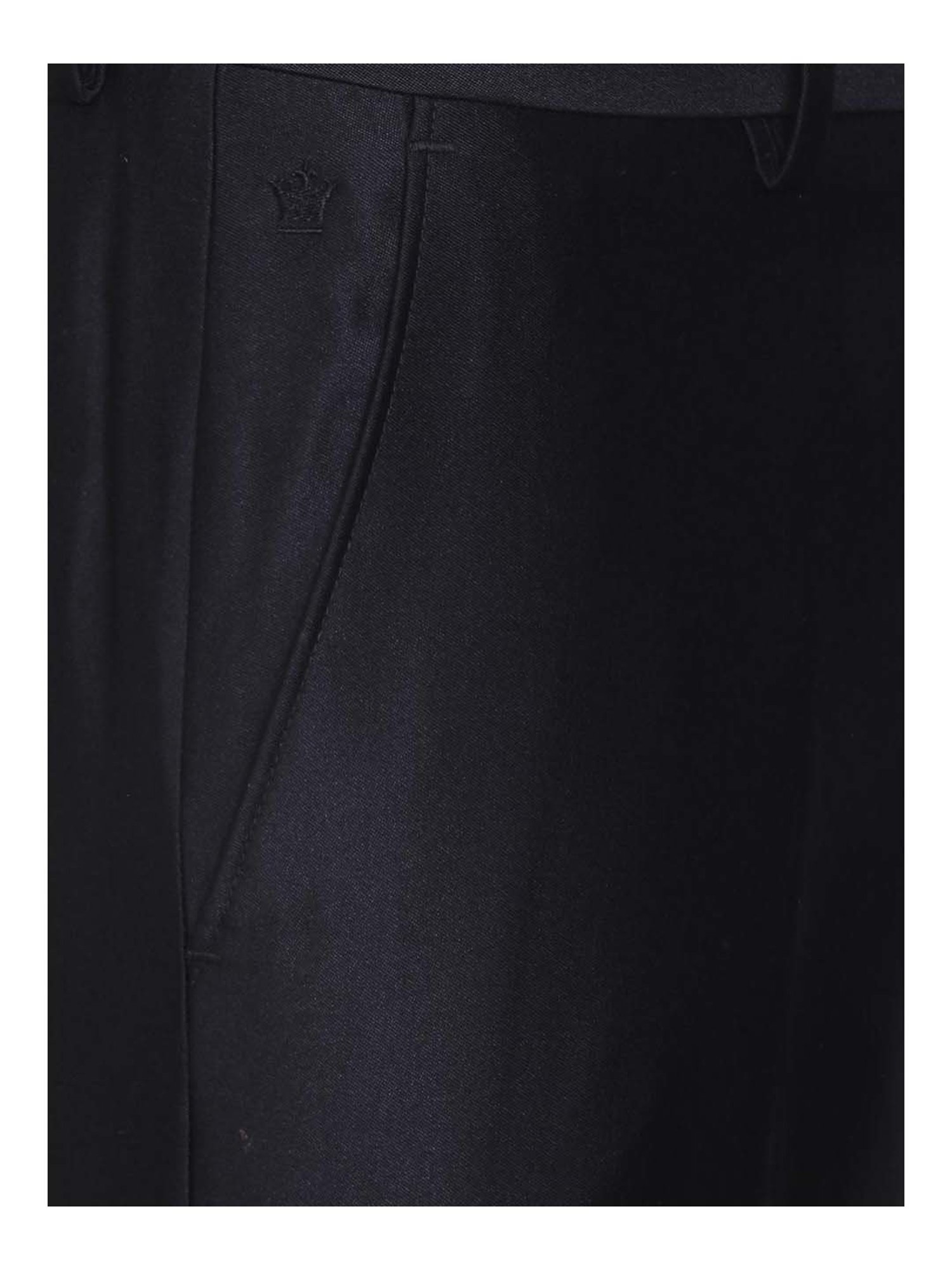 Louis Philippe Black Regular Fit Formal Flat Front Trousers