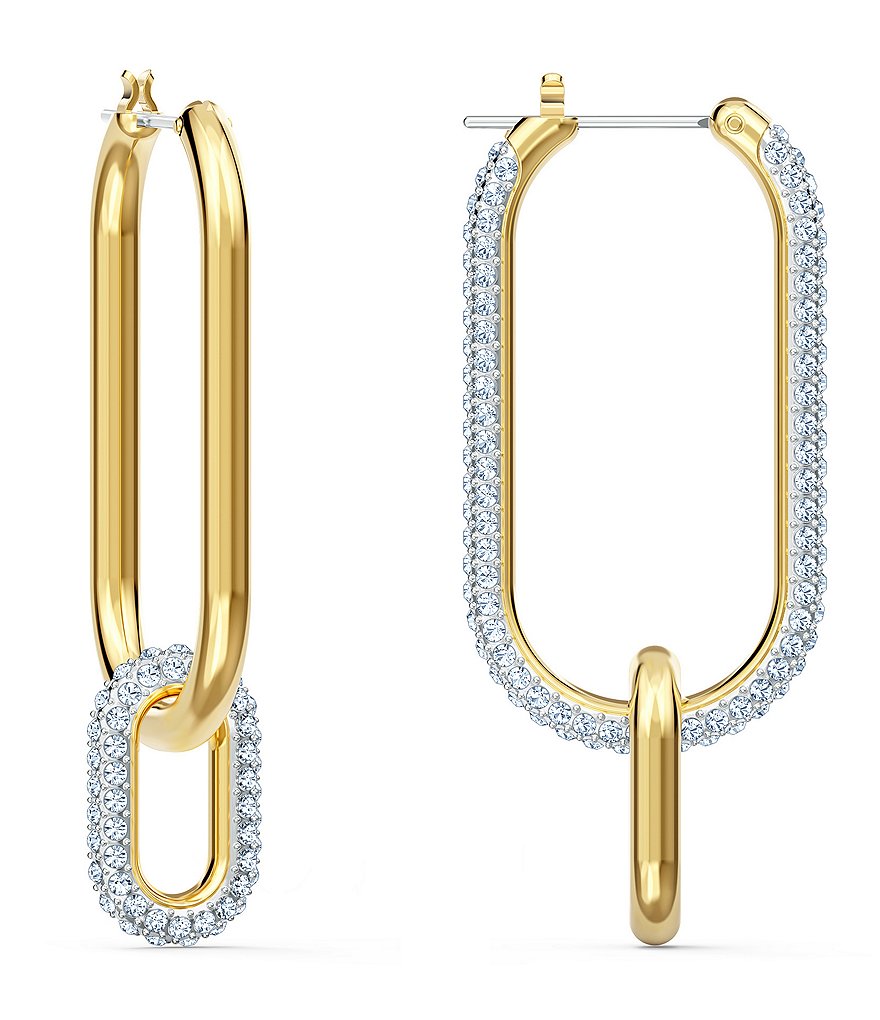 Swarovski Time Hoop Pierced Earrings