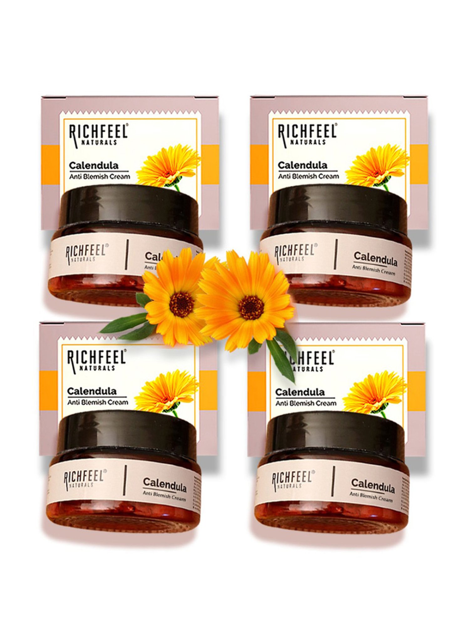 Richfeel Calendula Anti Blemish Cream - Pack of 4