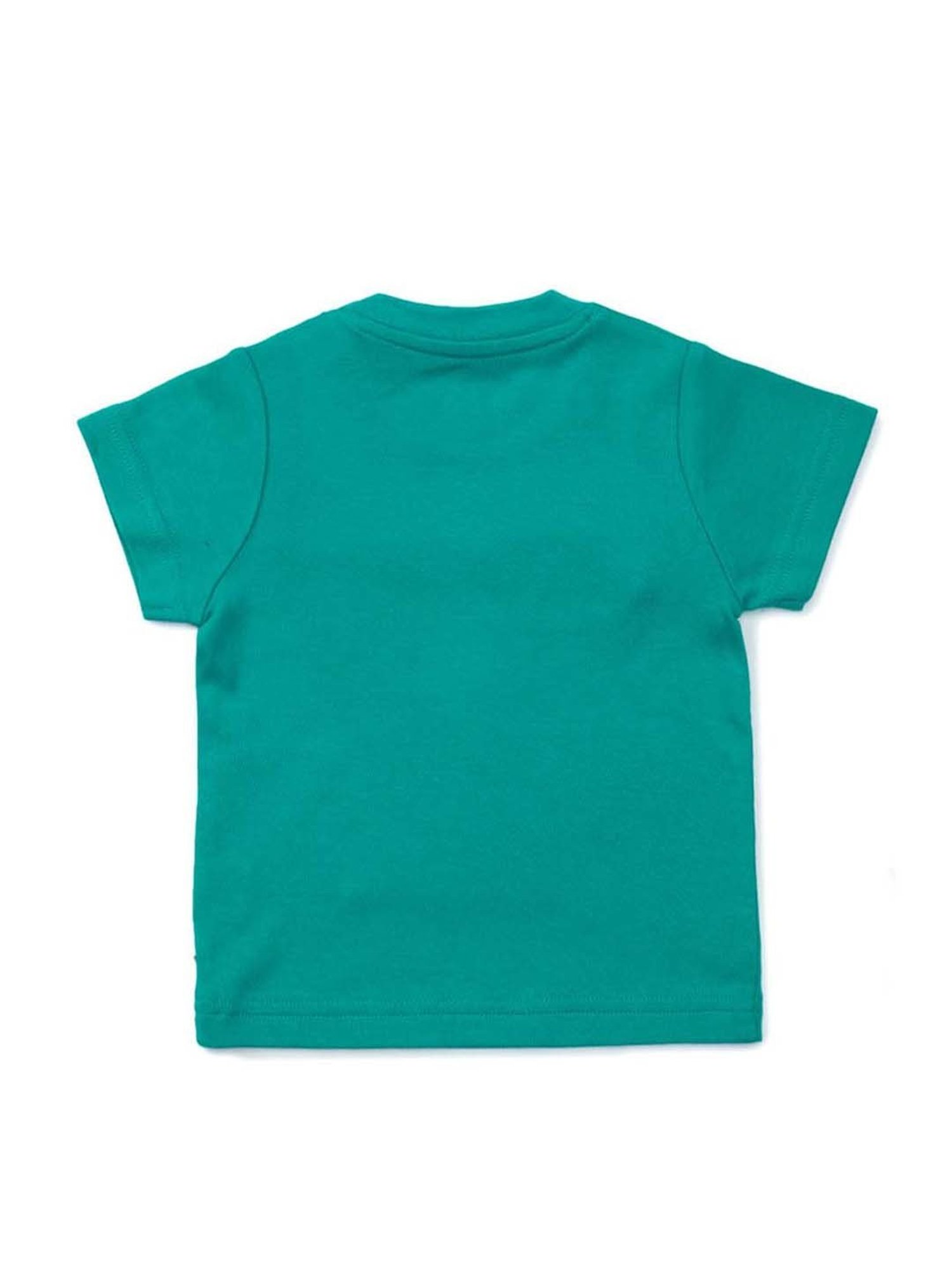 Pranava Kids Green & Yellow Printed T-Shirt (Pack of 2)