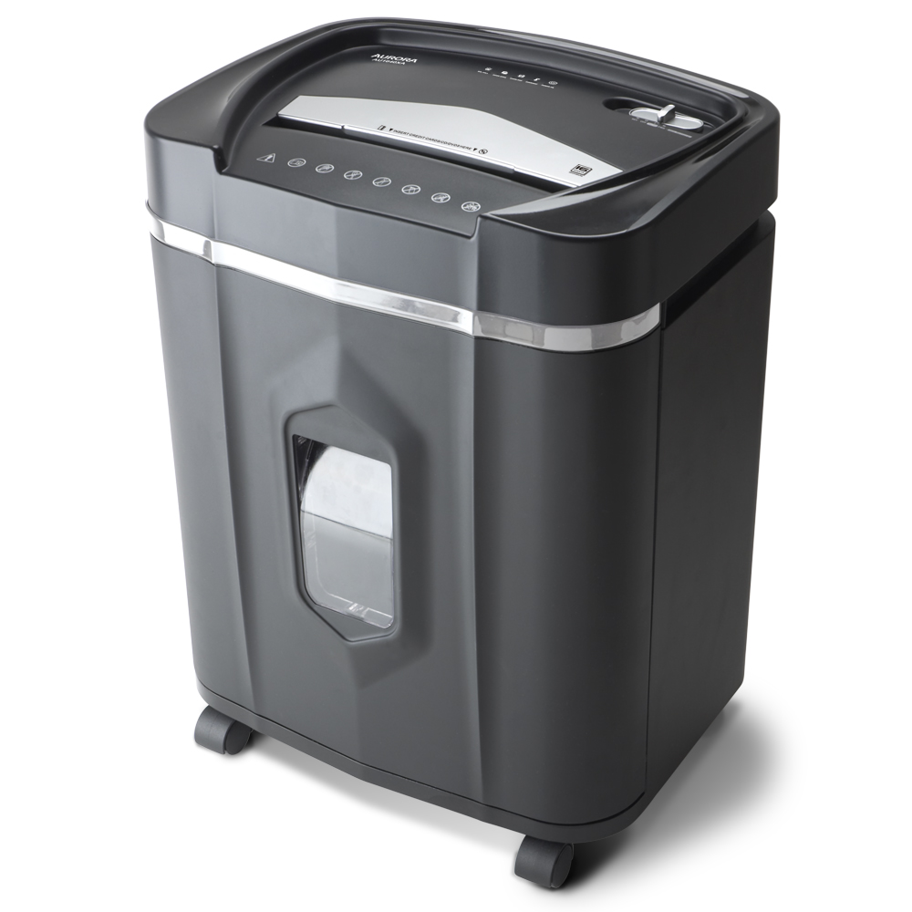 Aurora AU1640XA Anti-Jam 16-Sheet Crosscut Paper/ CD and Credit Card Shredder/ 5-gallon pullout basket 30 Minutes Continuous Run Time