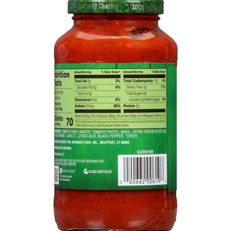 Newman's Own Tomato Basil Pasta Sauce - 24oz