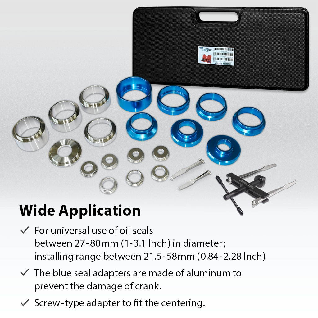 FIRSTINFO Crankshaft Bearing Remover and Installer Kit / Crank Seal Removal Tool Kit Easily Fitting the Crank Seal