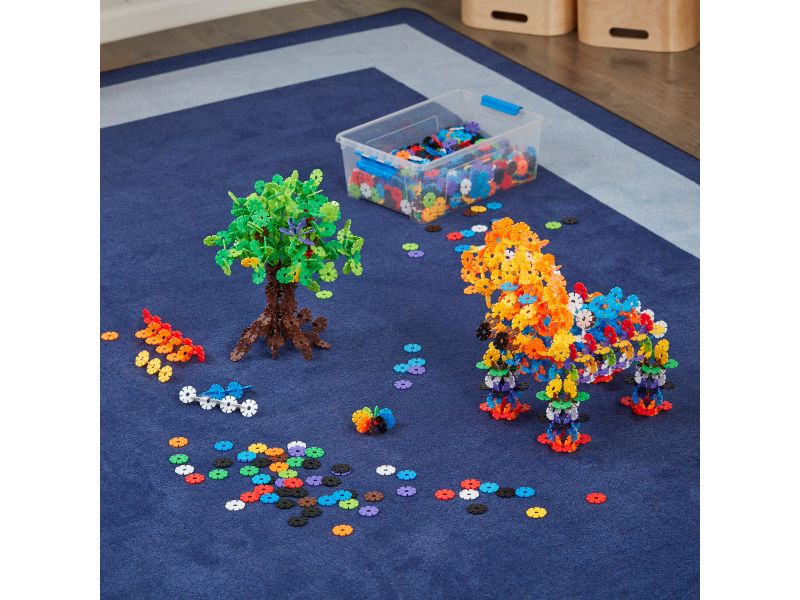 ECR4Kids Junior Connect-a-Cog Connecting Flakes | Math Manipulative Sensory Learning Toy | 2000 pc