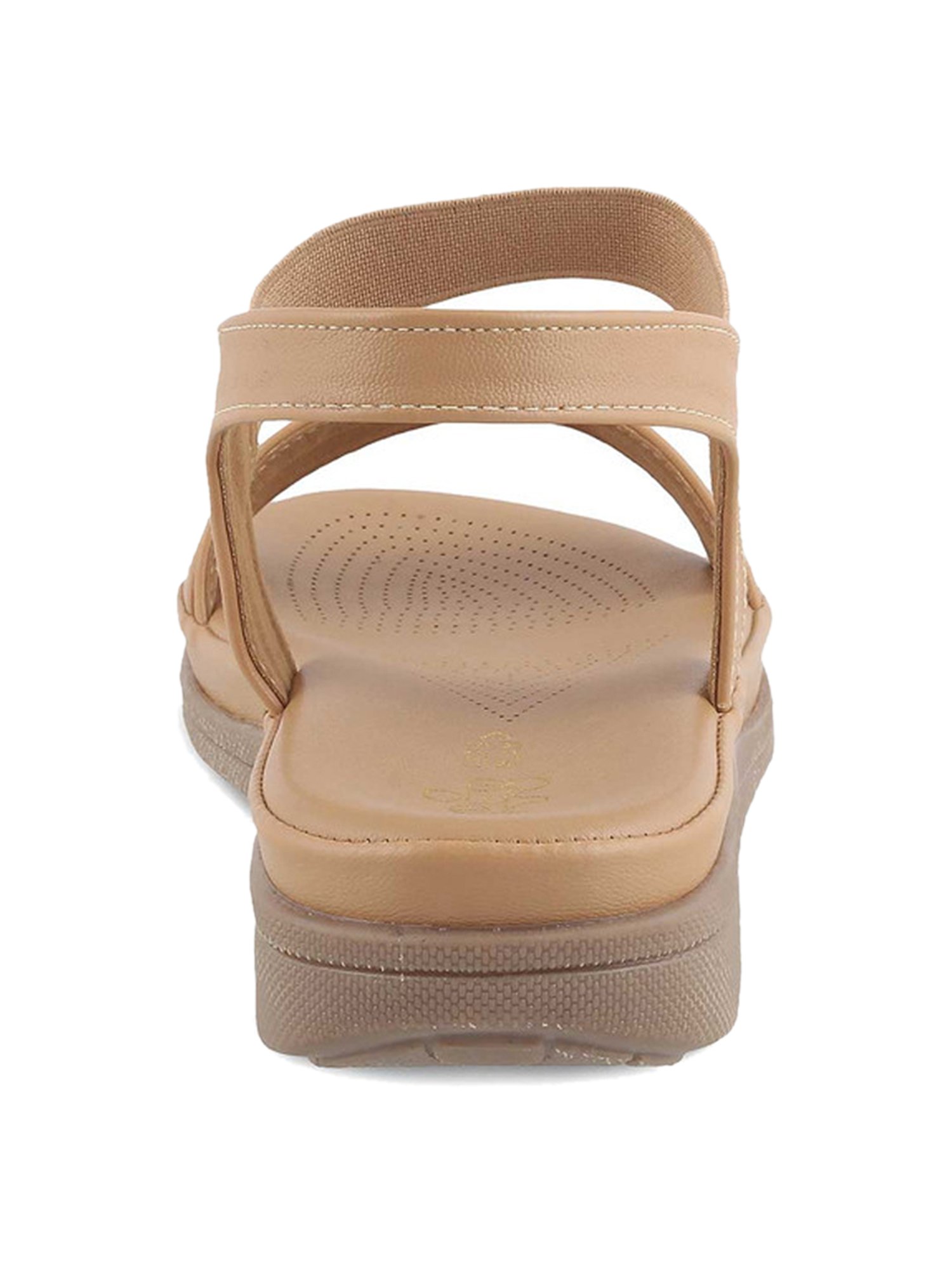 Tresmode Women's Beige Ankle Strap Sandals