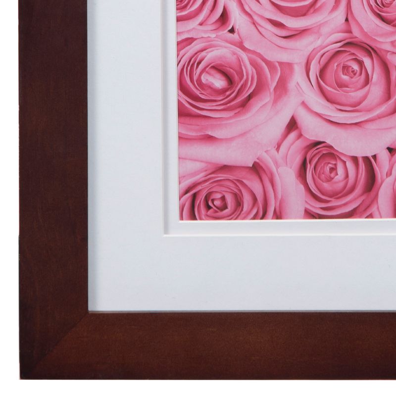 8" x 10" Single Image Frame Walnut/White - Gallery Solutions