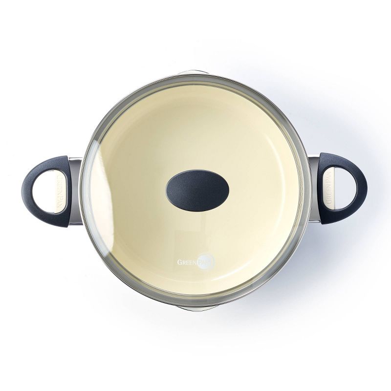 GreenPan Rio 6qt Covered Stock Pot with Strainer - Black