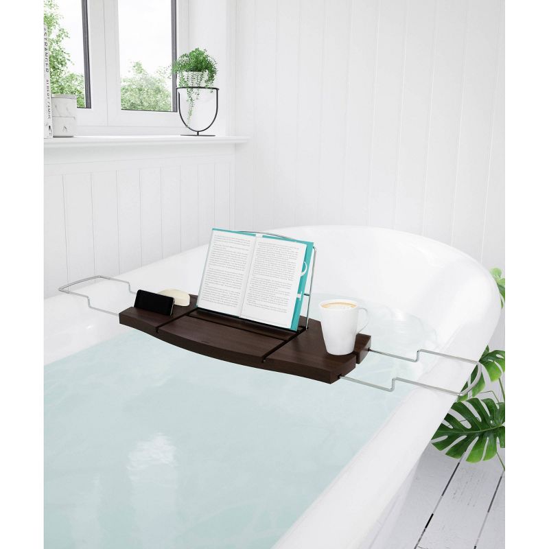 Aquala Bath Tub Caddy Brown - Umbra