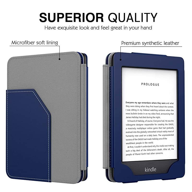 Case Fits AllNew Kindle 10th Generation 2019 Kindle 8th Generation 2016 Premium Protective Cover Shell with Auto WakeSleep Function Indigo