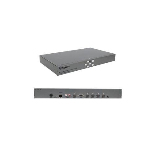 4K Ultra HD 600 MHz 1x4 Video Wall Controller with Audio De-Embedder