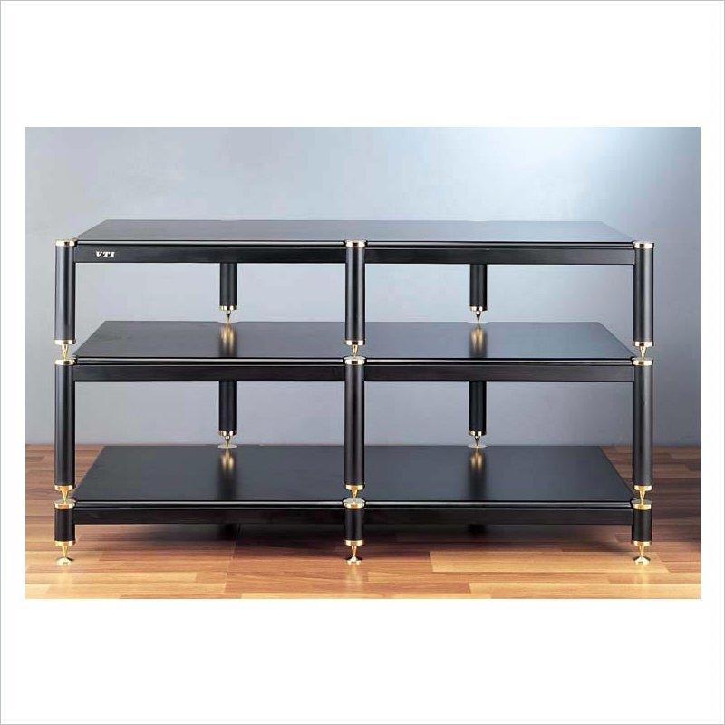 VTI Manufacturing BL503BO-03 5 Black Capspike Black Poles 1 Oak Shelf 9 in. Additional Stand
