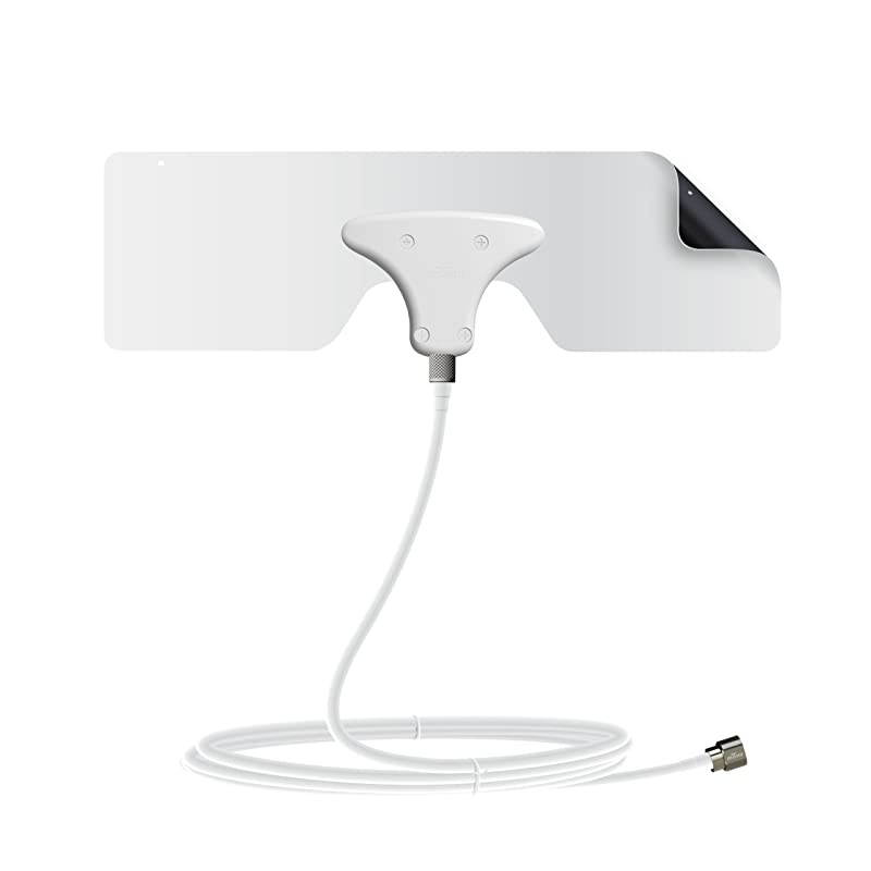 Leaf Metro TV Antenna, Indoor, Portable, 25 Mile Range, Original Paper-thin, Reversible, Paintable, 4K-Ready HDTV, 10 Foot Detachable Cable, Premium Materials for Performance, USA Made, MH-110543