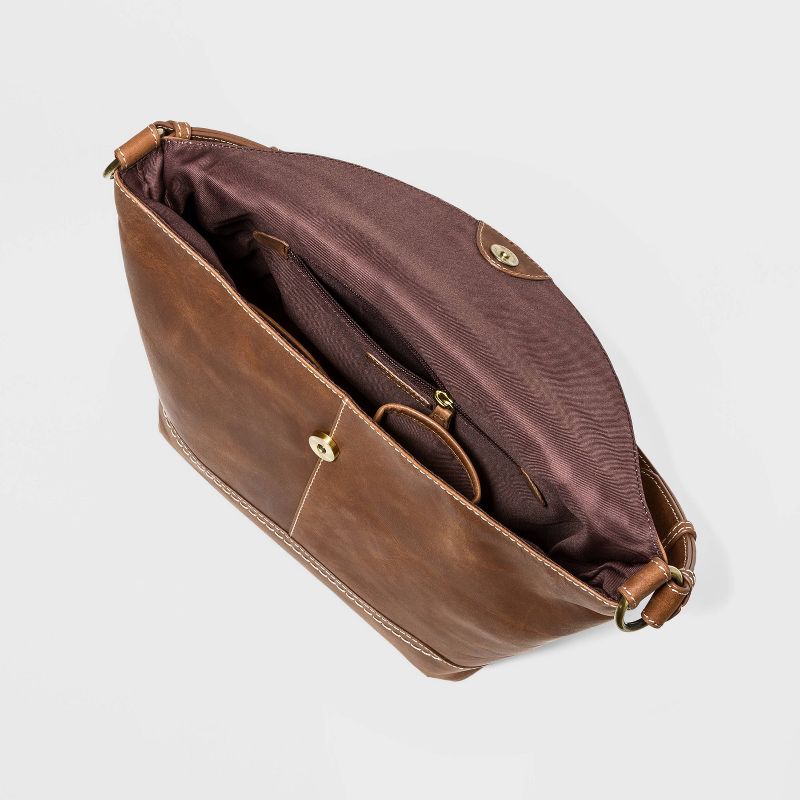 Bolo Elaina Snap Flap Closure Shoulder Bag - Leather