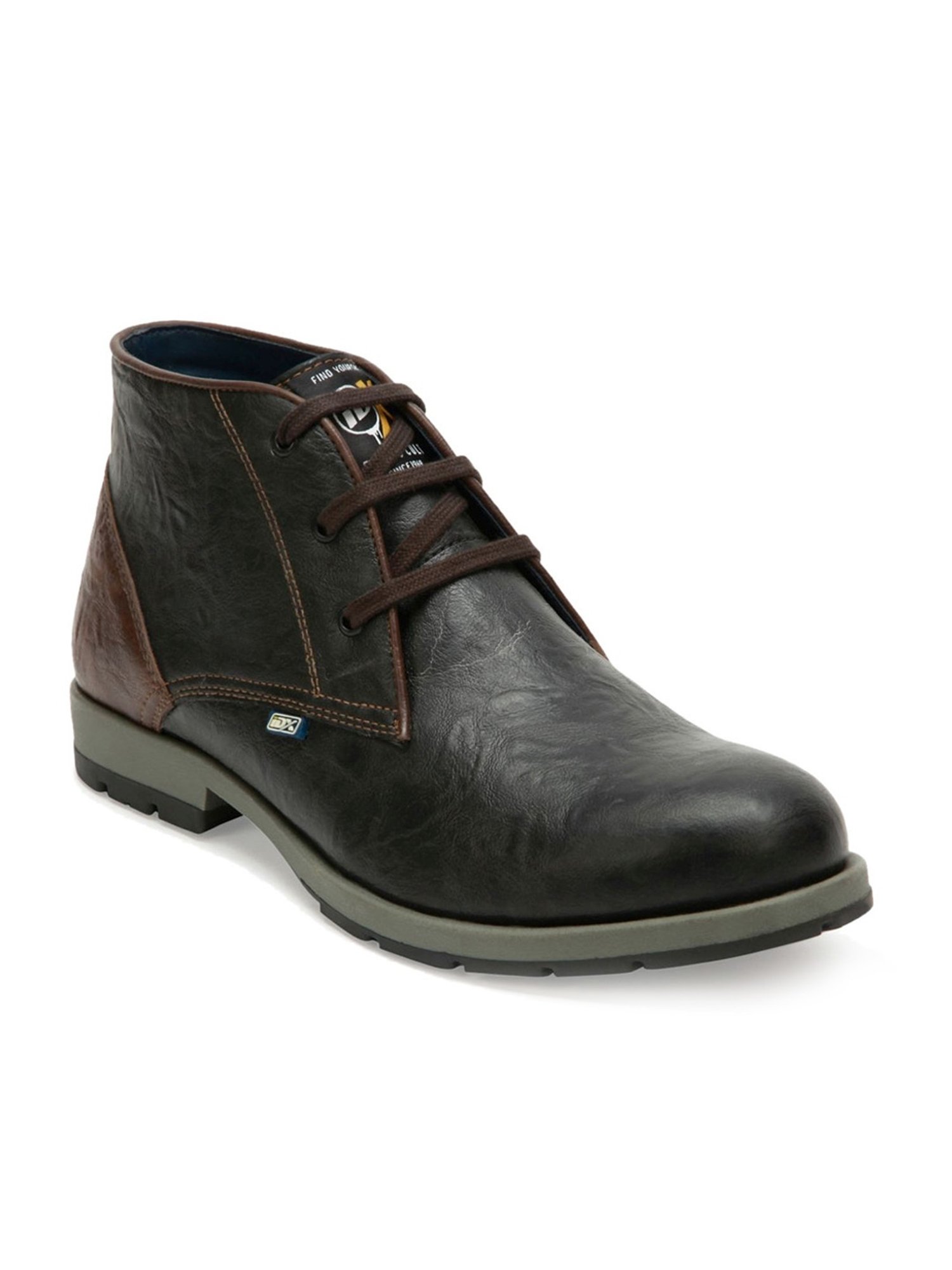 ID Men's Charcoal Black Chukka Boots