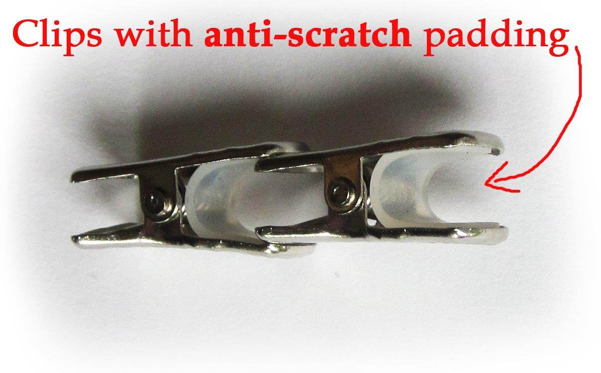 Metal Bulldog Clips (pack of 20) for ID Badge Holders Lanyards Jewelry - Mini Alligator Grip Style (Silver)