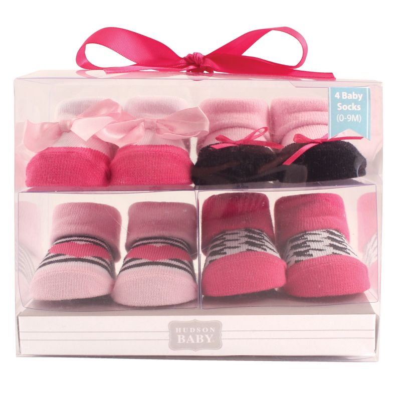 Luvable Friends Baby Boy Socks Set, Blue Bear, 0-6 Months