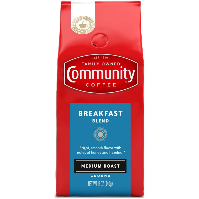 Community Coffee Breakfast Blend Medium Roast Ground Coffee - 12oz