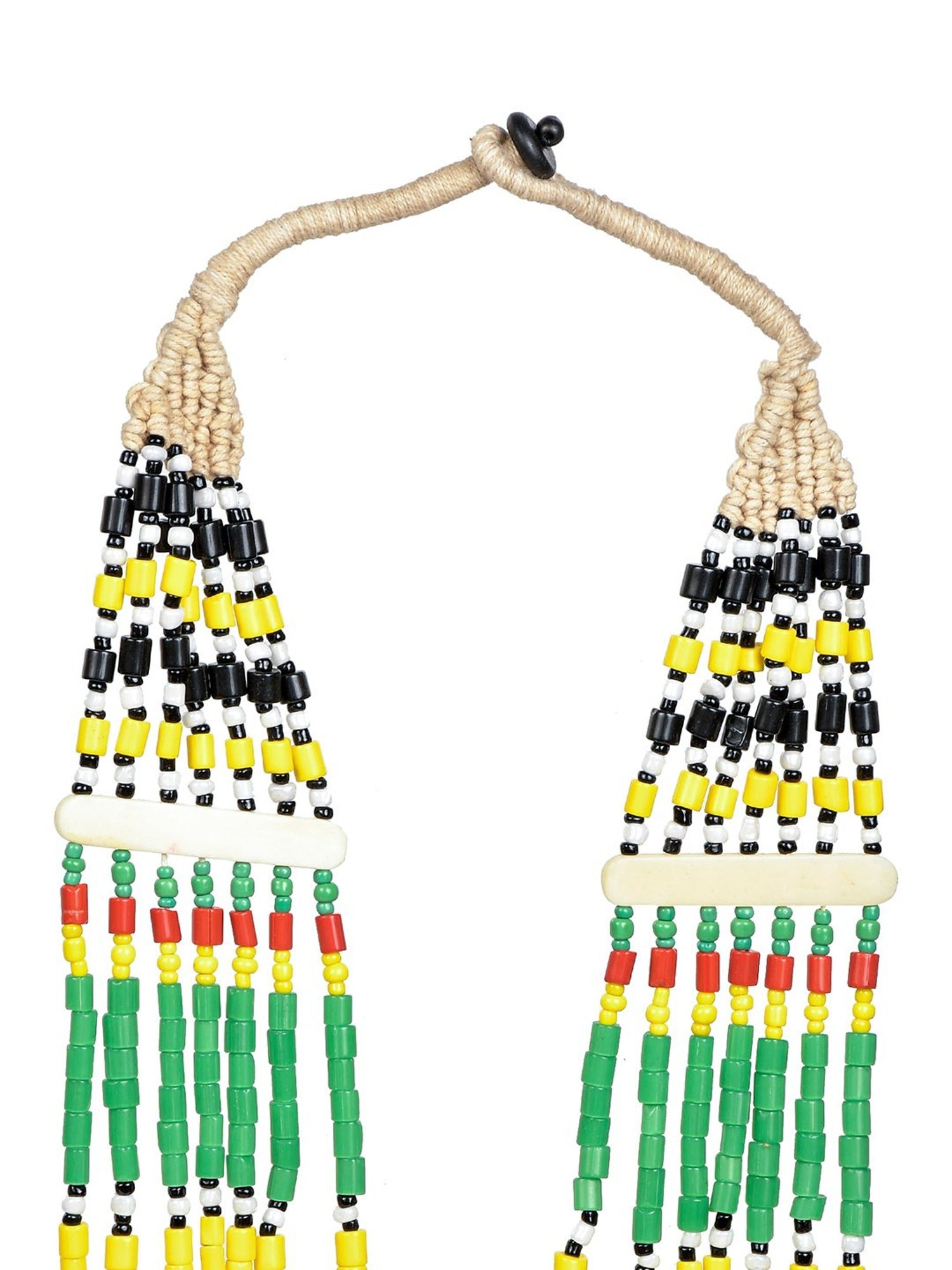 Imli Street Multicolor Vintage Naga Beaded Tribal Necklace