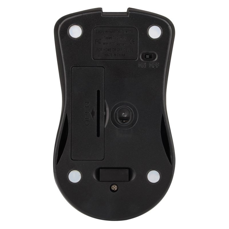 Insten Blue 2.4G Cordless 4 Keys Wireless Optical Mouse with 800 1200 1600 DPI For Computer Laptop Desktop PC