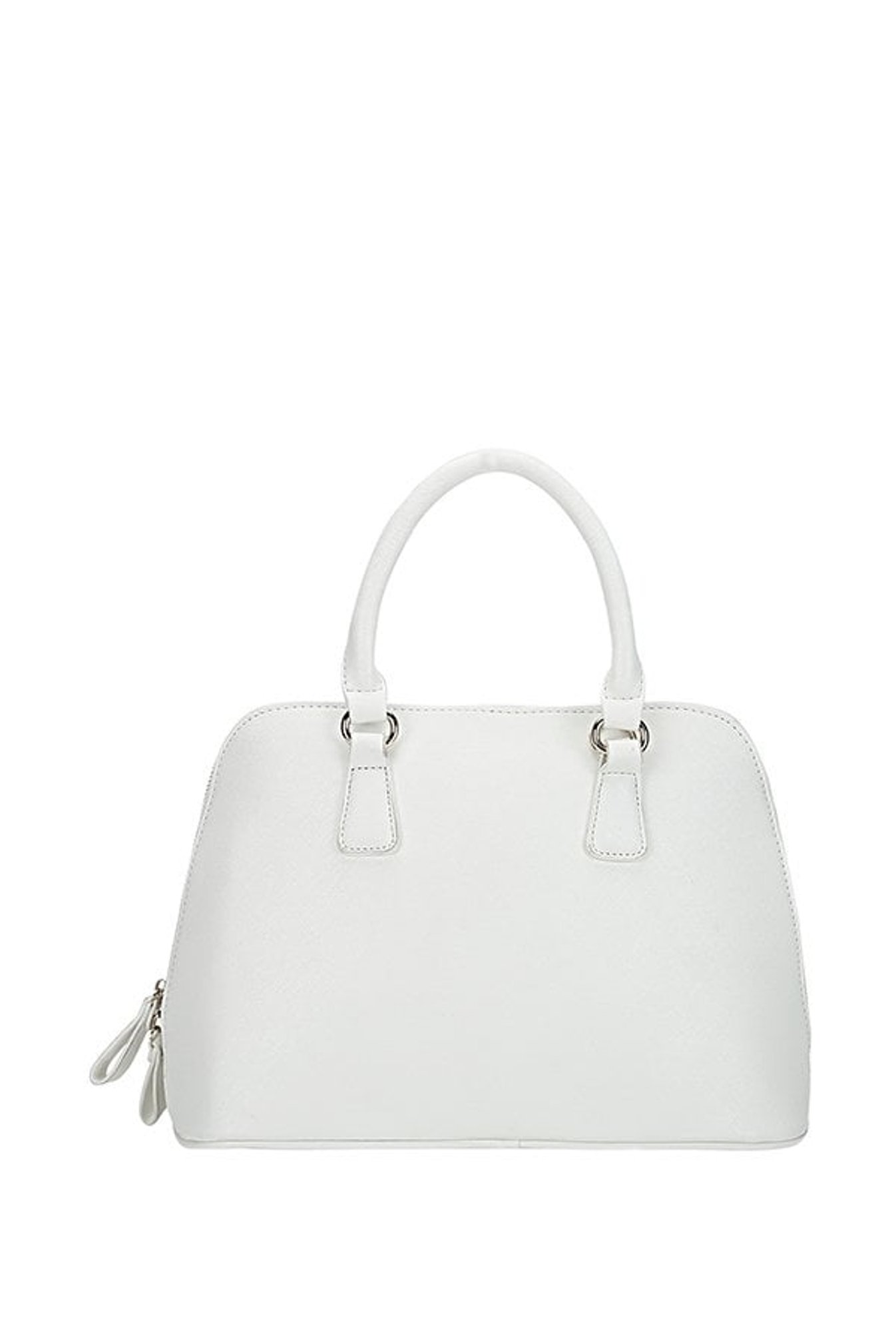 Lino Perros White Solid Handbag