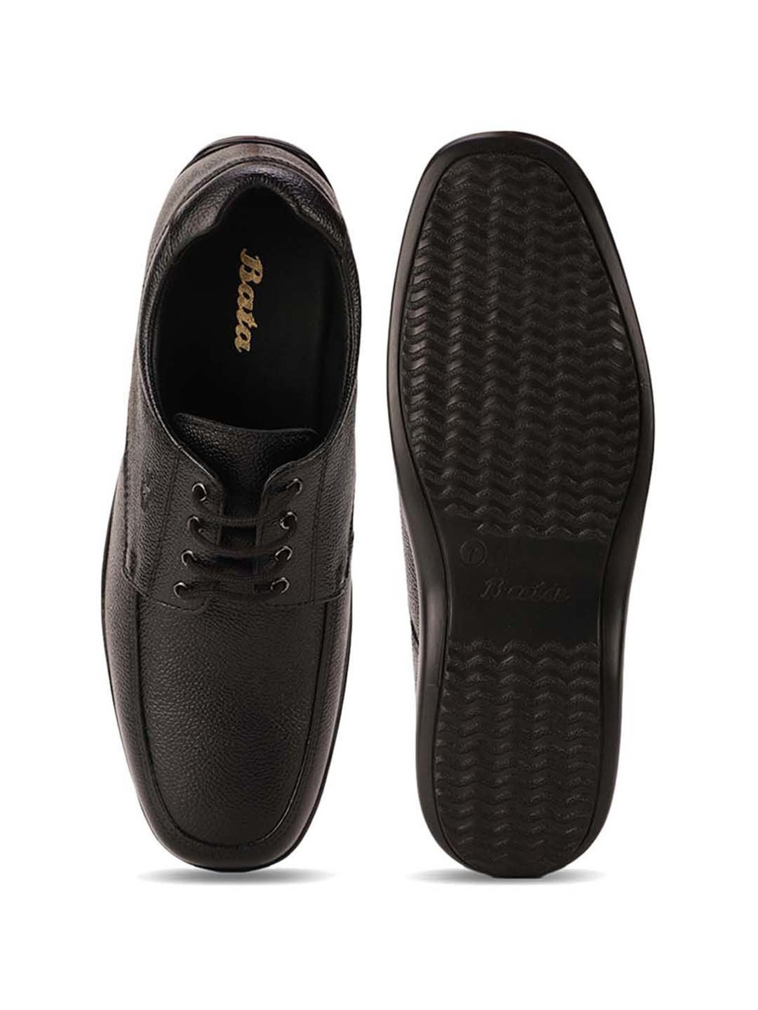 Bata Men's Black Derby Shoes