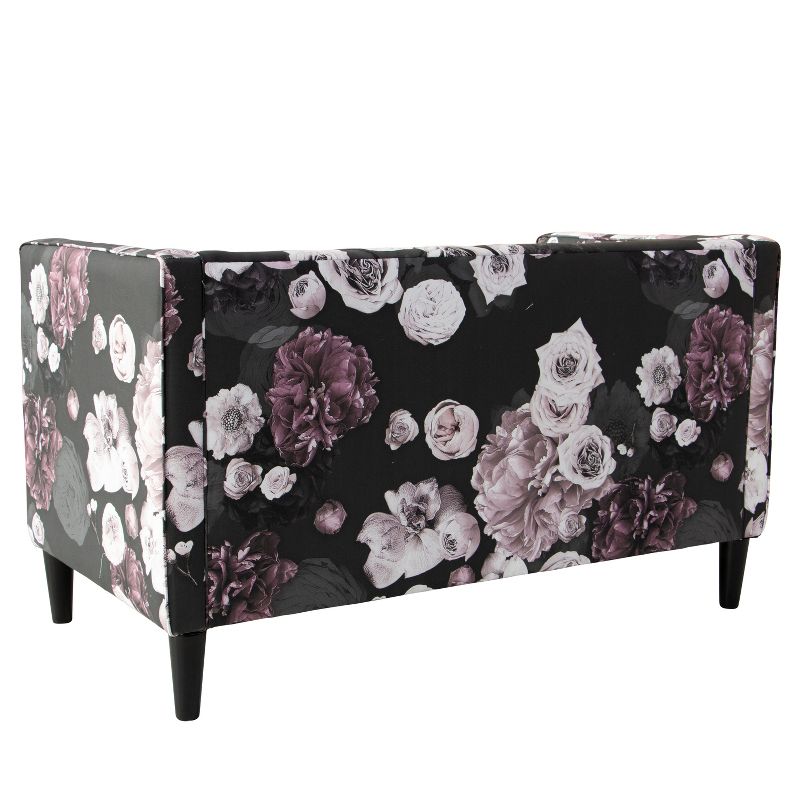 Druld Tufted Loveseat Tufted Leather Brown - Inspire Q