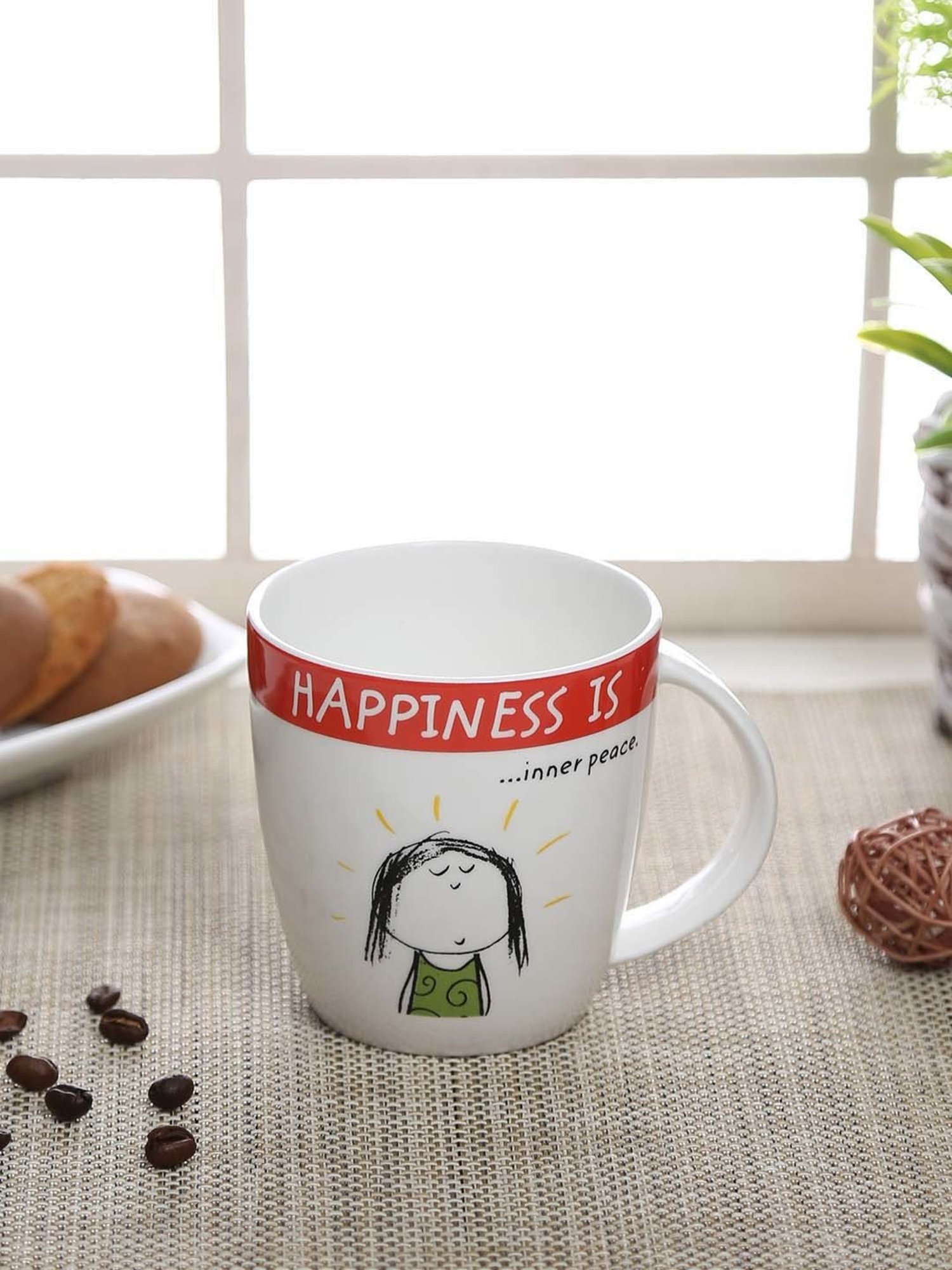 Clay Craft Multicolor Ceramic 7.5 cm Milk Mug (0.27 L) - Set of 2