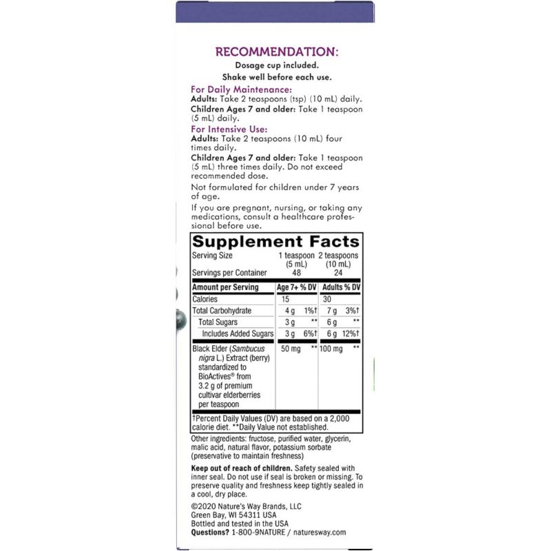 Nature's Way Sambucus Original Elderberry Syrup - 8 fl oz