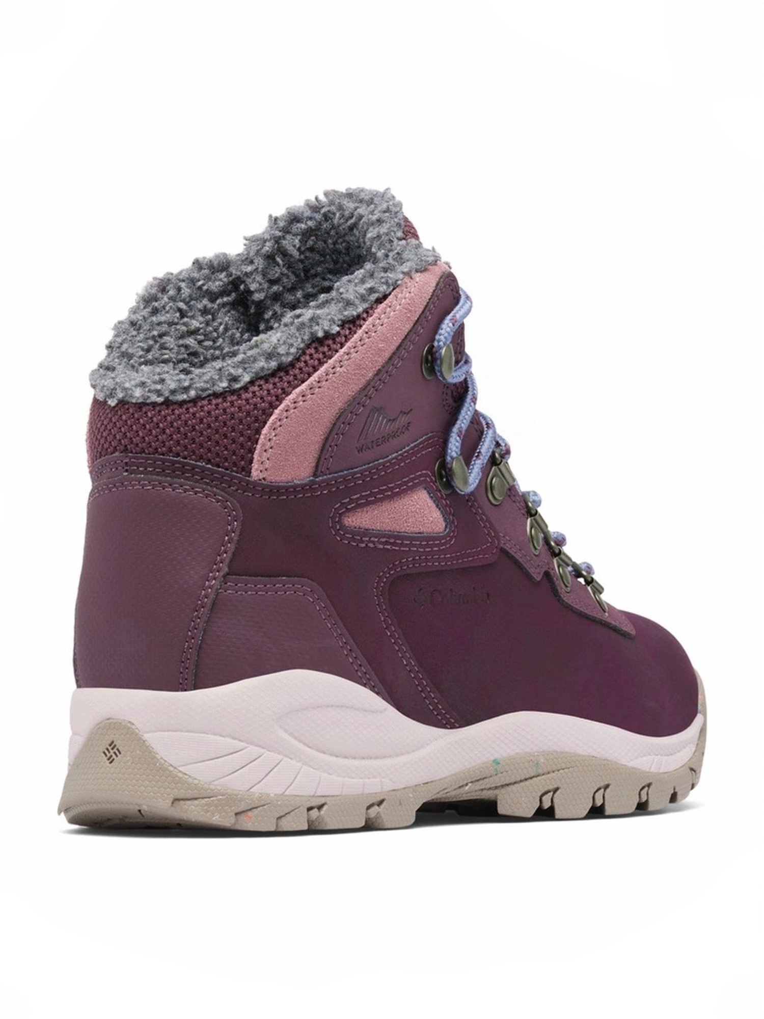 Columbia Women's NEWTON RIDGE WP OMNI-HEAT II Maroon Outdoor Shoes