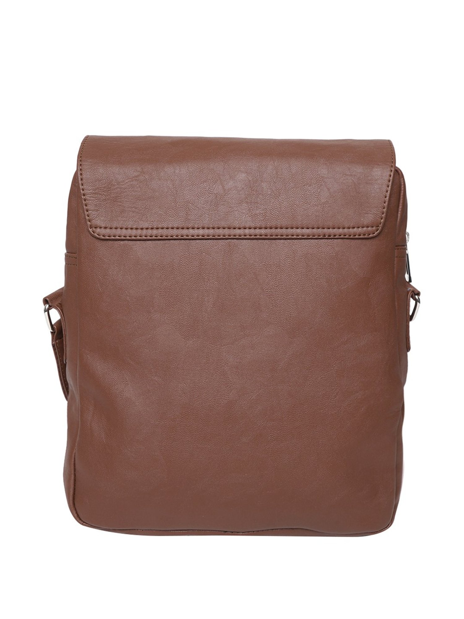 Bad Habit Brown Solid Medium Laptop Cross Body Bag