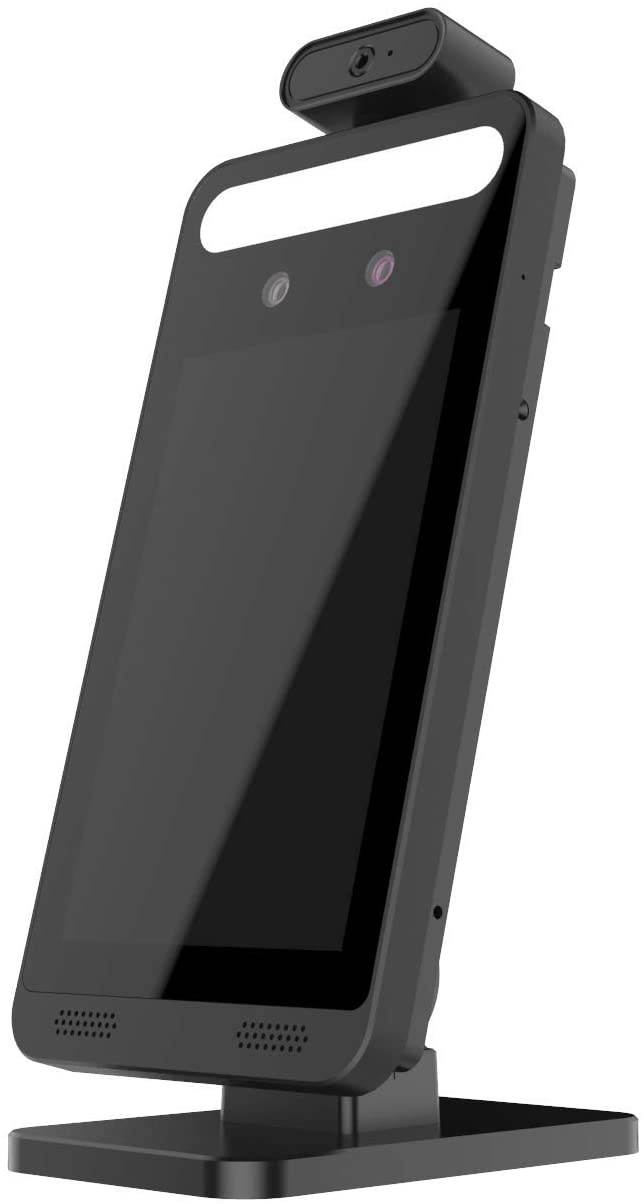 Face Recognition Body Temperature Measurement System Infrared Body Temperature Detection Scanner Access Control Punch Card Machine, All-in-One Machine (Stand Included)