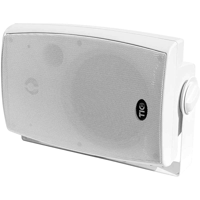 BPS560-2pcs 6.5" Outdoor Wireless Bluetooth 5 Patio Speaker Pair,Can Connect 100+ Speakers White