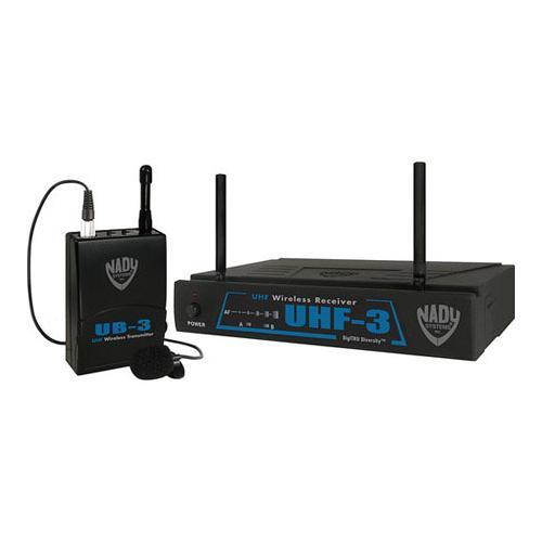 Nady UHF-3 UHF DigiTRU Wireless Lavalier Microphone System, MU6/509.55MHz