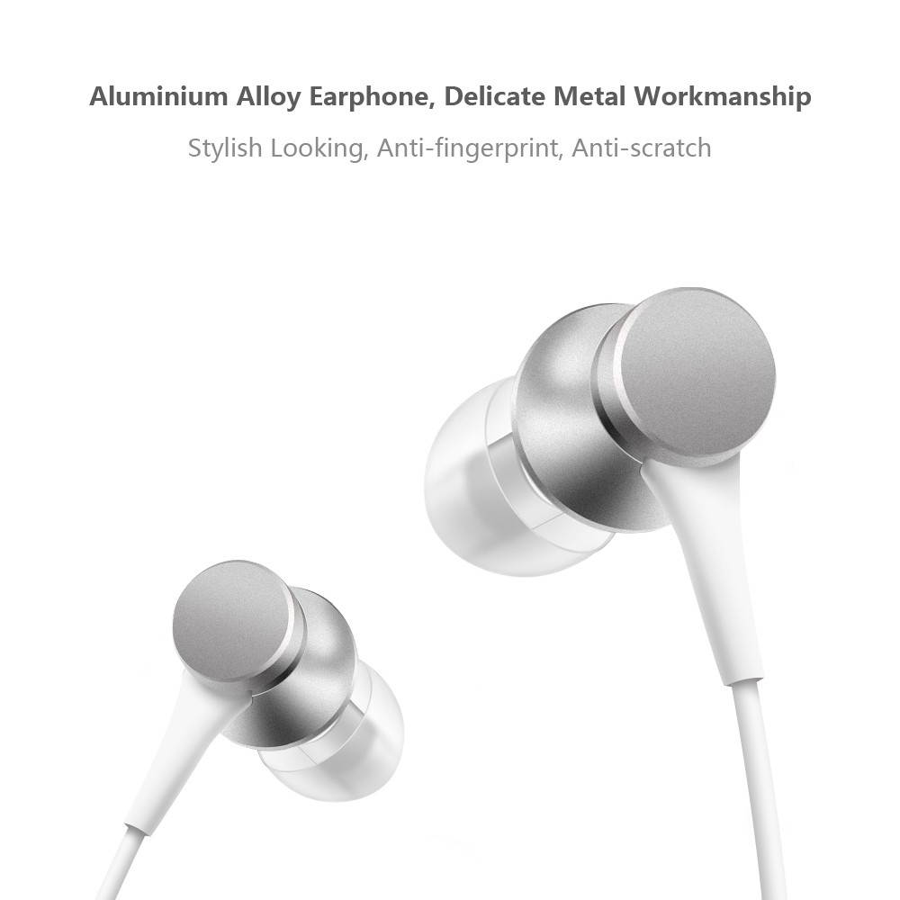 Original Xiaomi In-Ear Earphones Fresh Version 3.5mm Plug Balance Damping System Earbuds Built-in Microphone Answering Calls Headset for Smartphone