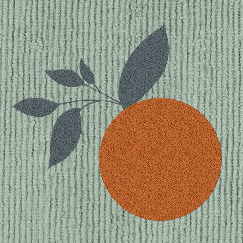2pc Cotton Orange Tree Cloth and Scrubber - MU Kitchen